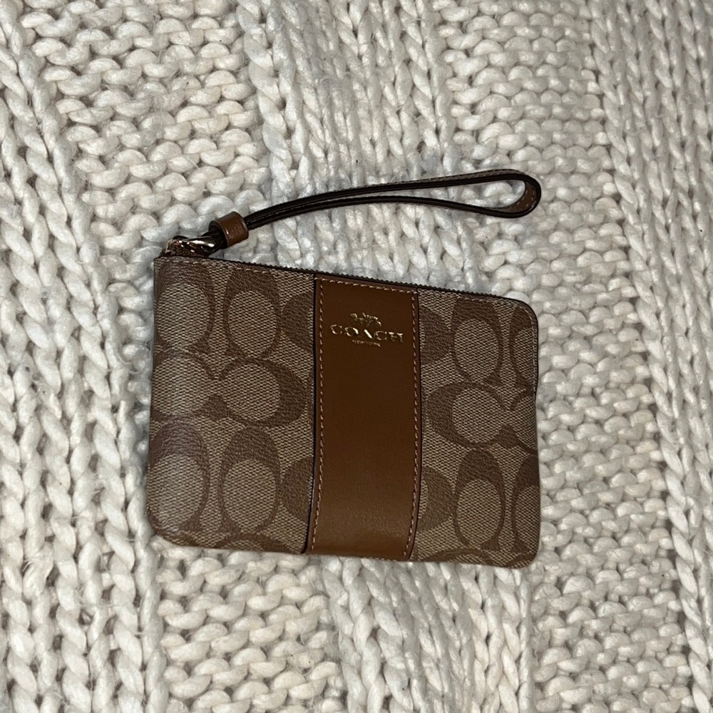 Brown Coach Wristlet